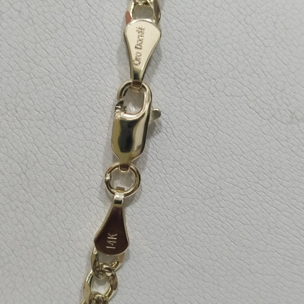 CADENAS BARBADA ORO 14K 55 CM 13 GR (NUEVO)