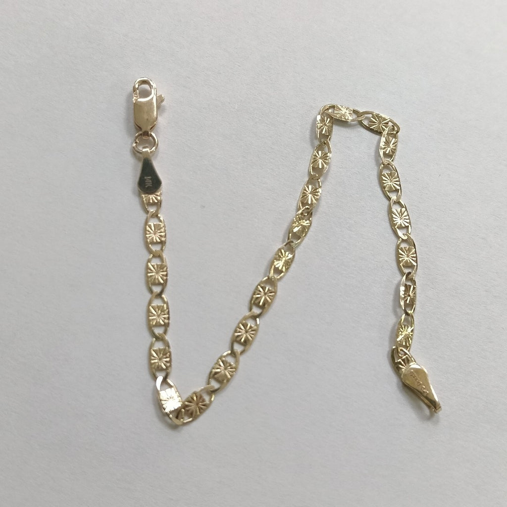 PULSERAS GUCHI ORO 14K 18 CM 2.8 GR (NUEVO)