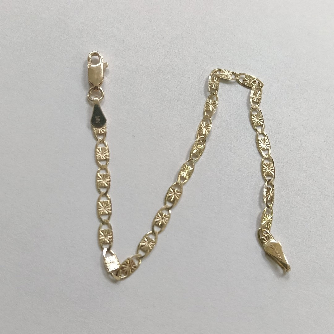 PULSERAS GUCHI ORO 14K 18 CM 2.8 GR (NUEVO)