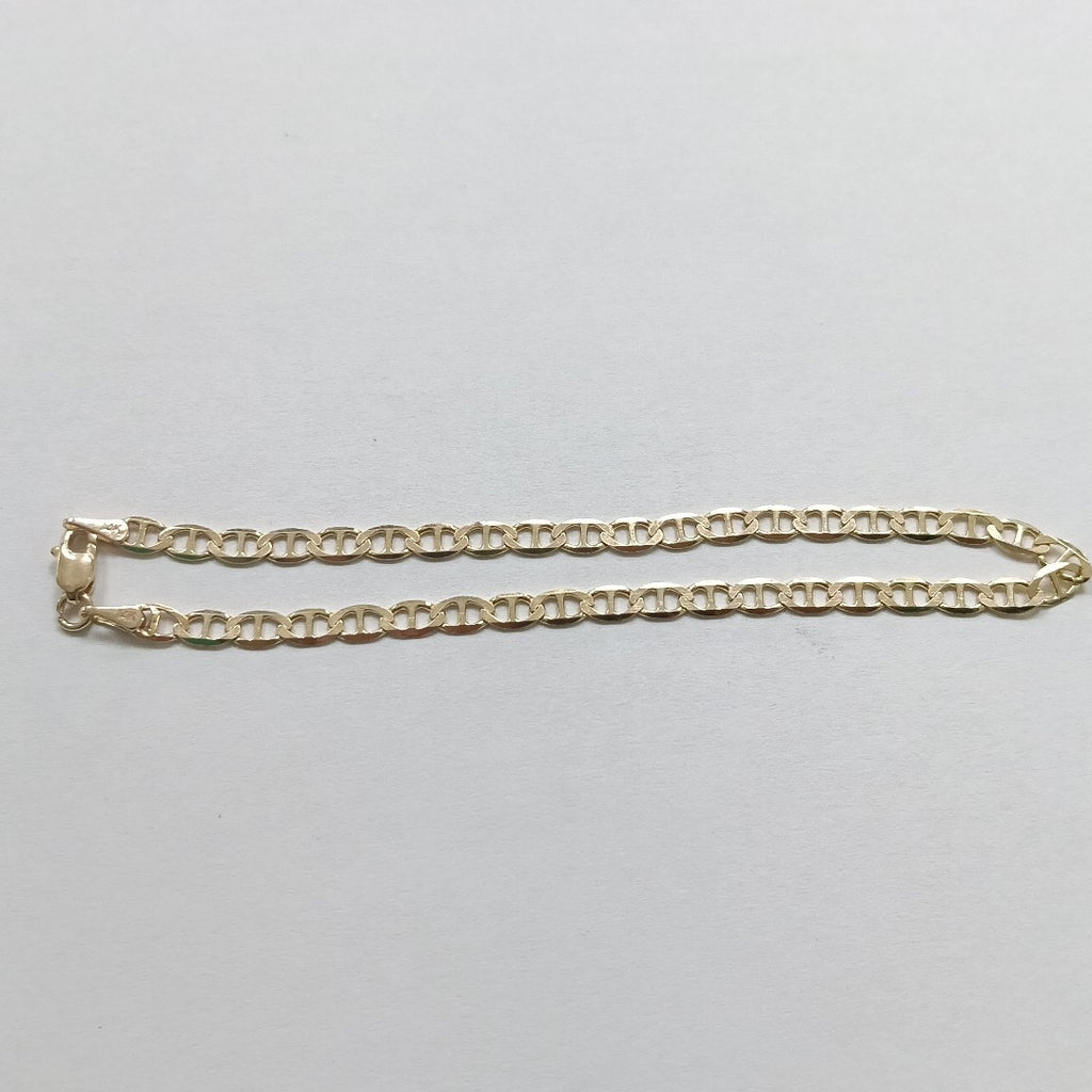 PULSERAS TEJIDO MARINERA ORO 14K 21 CM 3.4 GR (NUEVO)