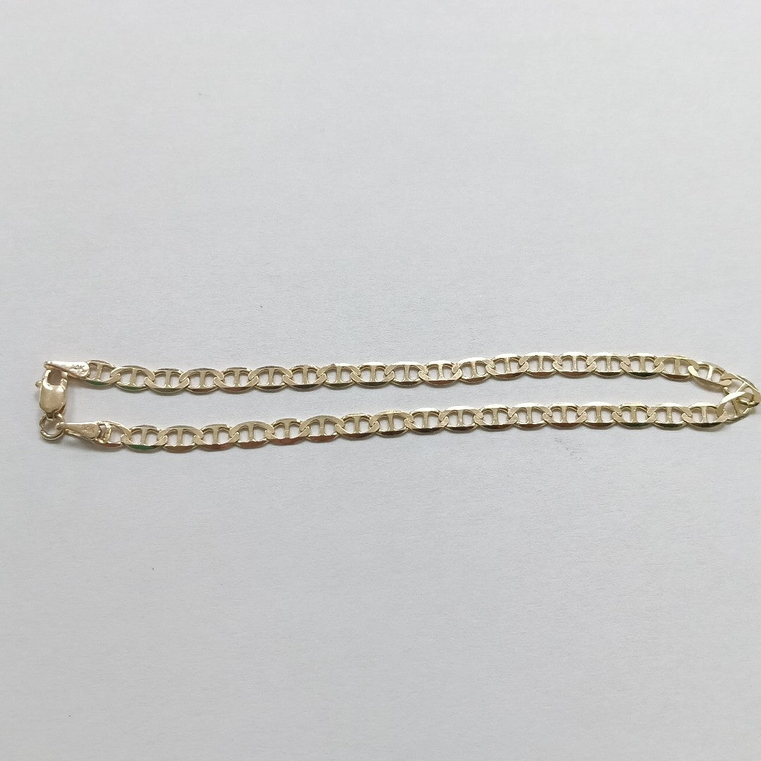 PULSERAS TEJIDO MARINERA ORO 14K 21 CM 3.4 GR (NUEVO)