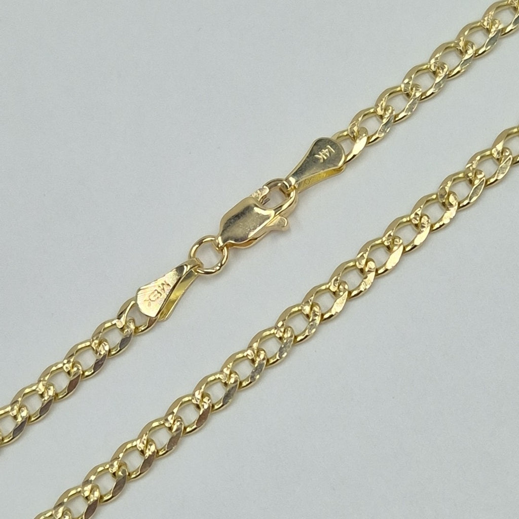 CADENAS BARBADA ORO 14K 55 CM 13 GR (NUEVO)