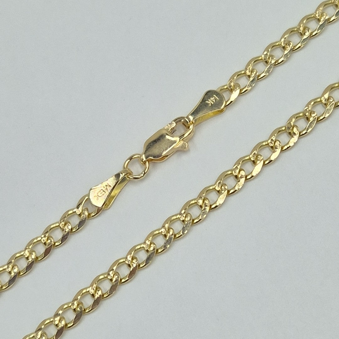 CADENAS BARBADA ORO 14K 55 CM 13 GR (NUEVO)