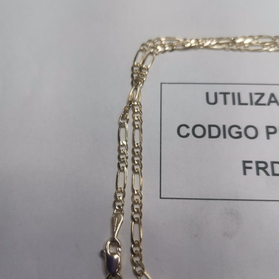 CADENAS 3X1 ORO 14K 55 CM 5 GR (NUEVO)