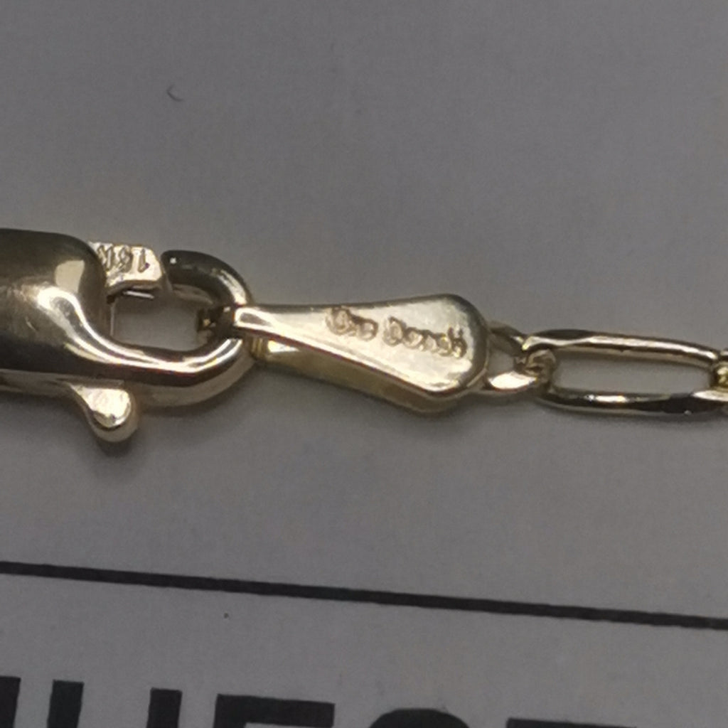 CADENAS TEJIDO 3X1 ORO 14K 55 CM 3.7 GR (NUEVO)