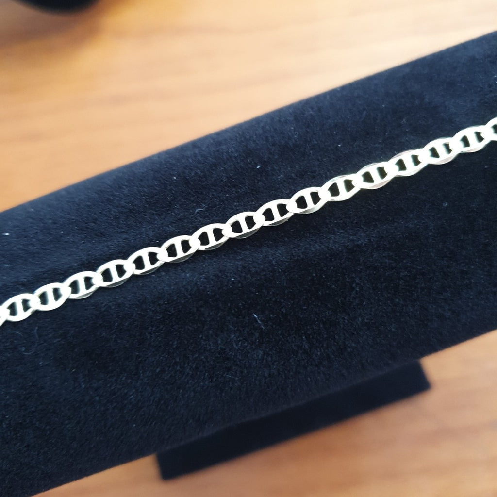 PULSERAS TEJIDO MARINERA ORO 14K 18 CM 3 GR (NUEVO)