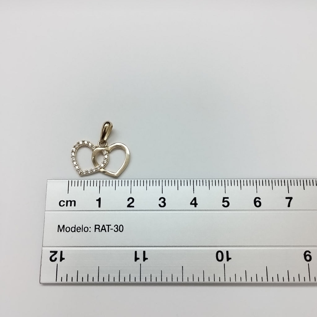 DIJES DOBLE CORAZON ORO 10K 1.5 GR (NUEVO)