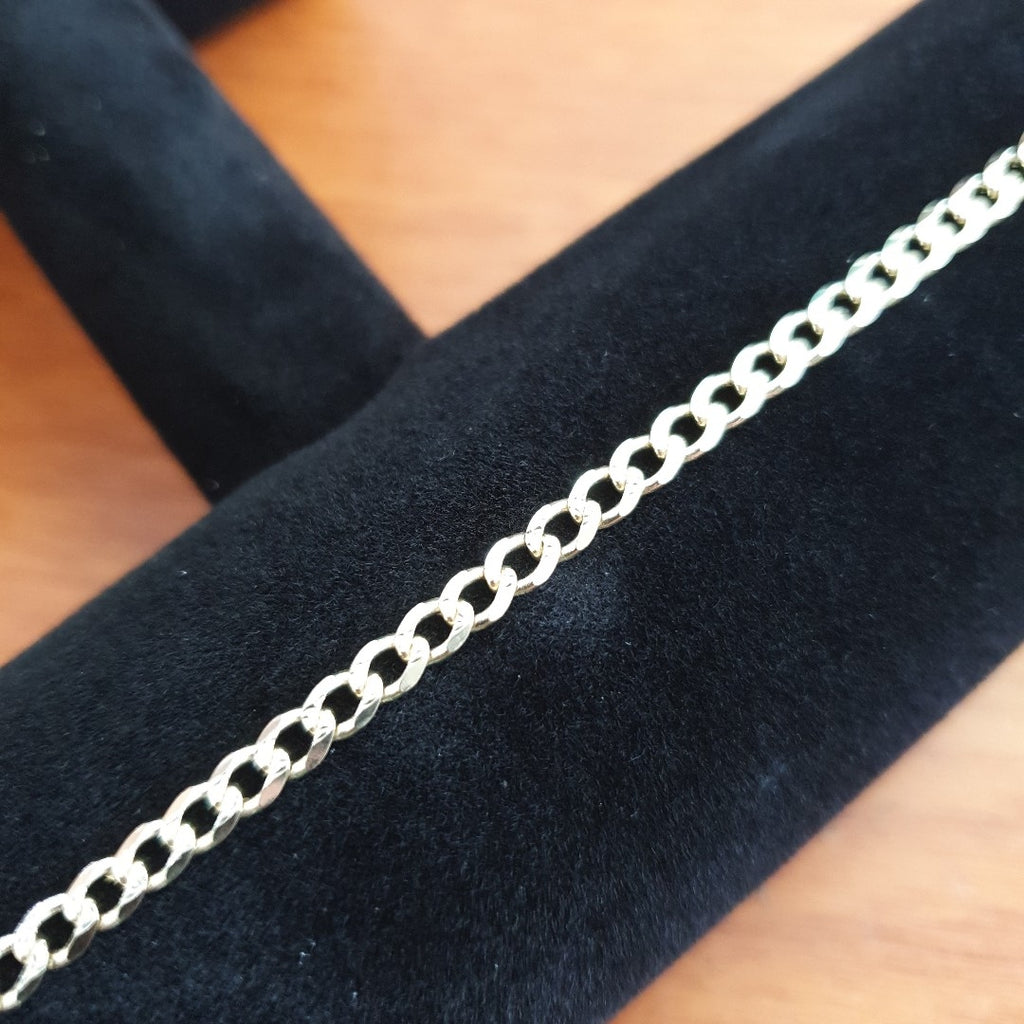 PULSERAS TEJIDO BARBADA ORO 14K 18 CM 4.6 GR (NUEVO)