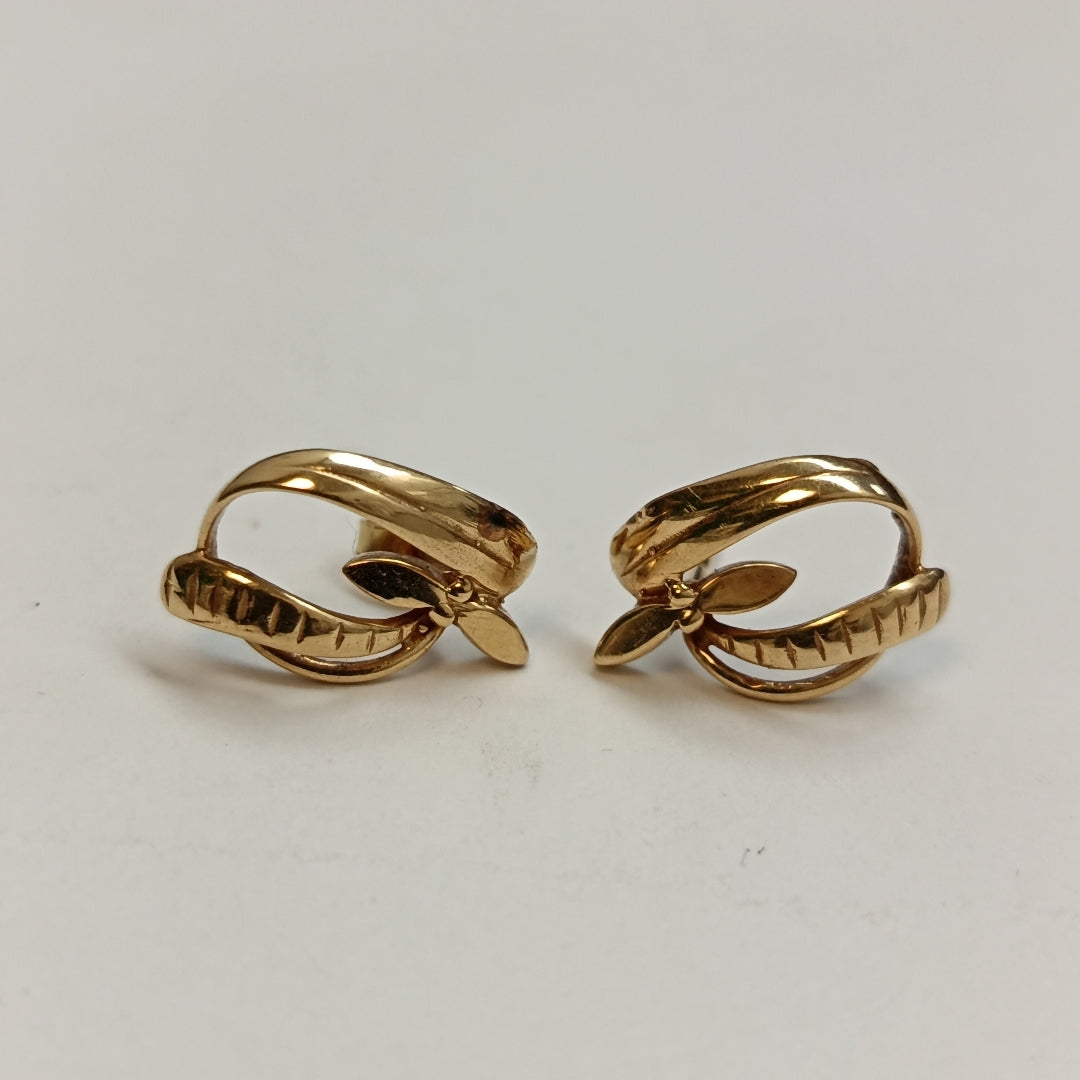 BROQUELES PAR ORO 14 K 2,10 GRMS (SEMINUEVO)