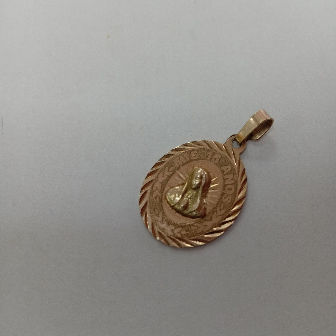 MEDALLA PERSONAL ORO 10 K 2,20 GRMS (SEMINUEVO)