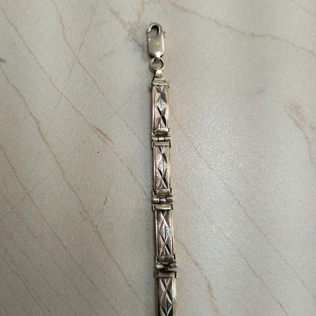 PULSERA ORO COMBINADO 14 K 11.1 GRMS (SEMINUEVO)
