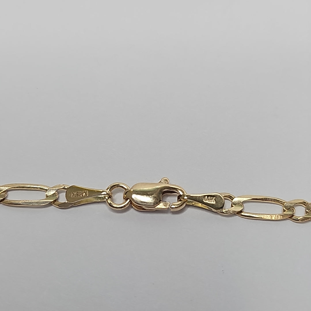 CADENAS 1X1 ORO 14K 55 CM 7.4 GR (NUEVO)