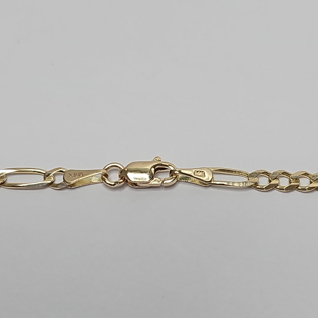 CADENAS 3X1 ORO 14K 60 CM 8.9 GR (NUEVO)