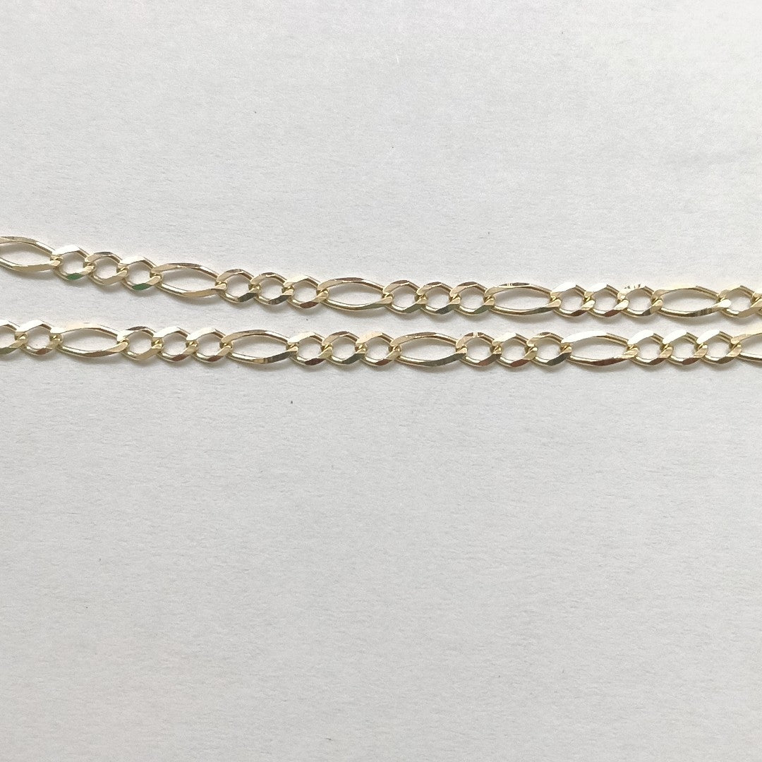 CADENAS TEJIDO 3X1 ORO 10K 55 CM 4.3 GR (NUEVO)