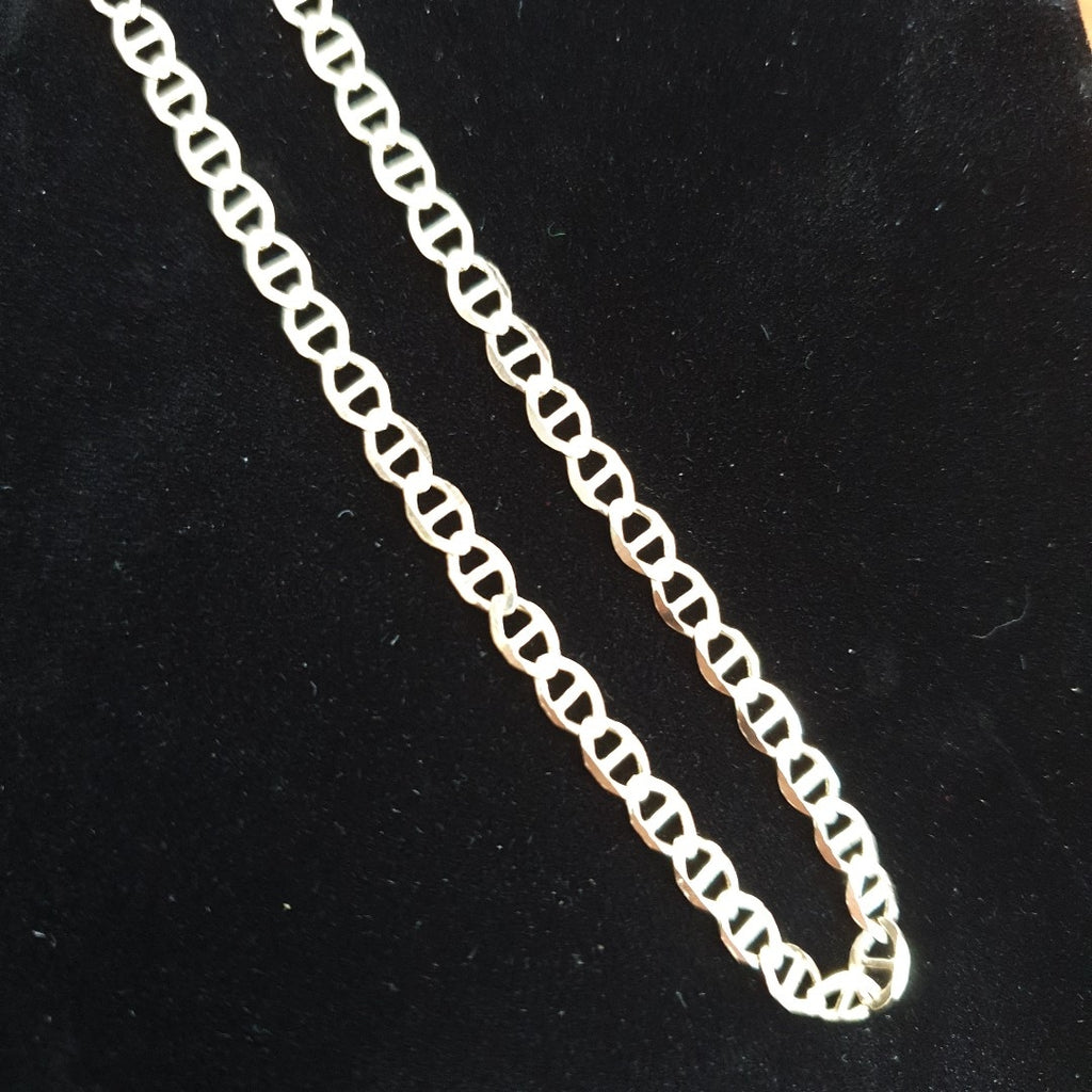 CADENAS TEJIDO MARINERA ORO 14K 55 CM 8 GR (NUEVO)