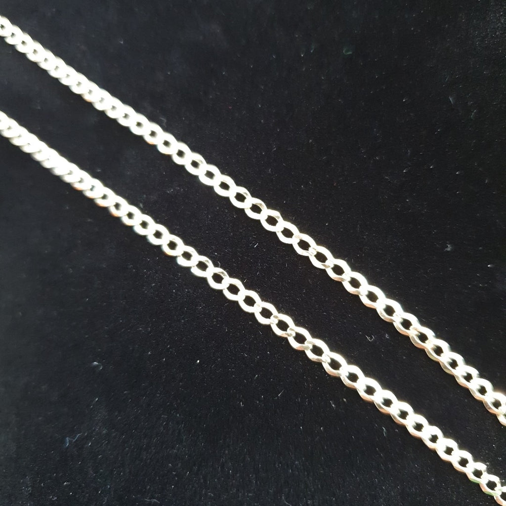 CADENAS TEJIDO BARBADA ORO 14K 60 CM 5.4 GR (NUEVO)
