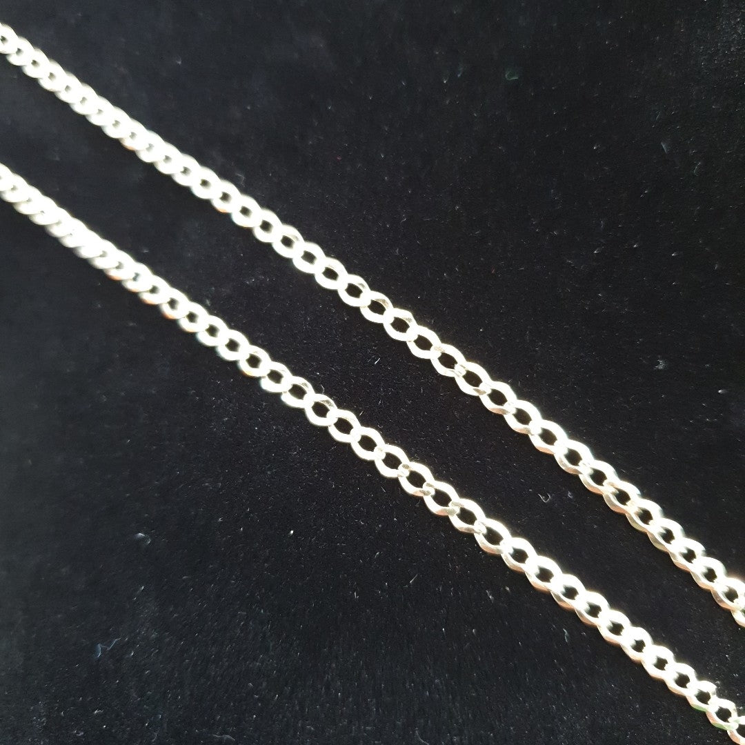 CADENAS TEJIDO BARBADA ORO 14K 60 CM 5.4 GR (NUEVO)