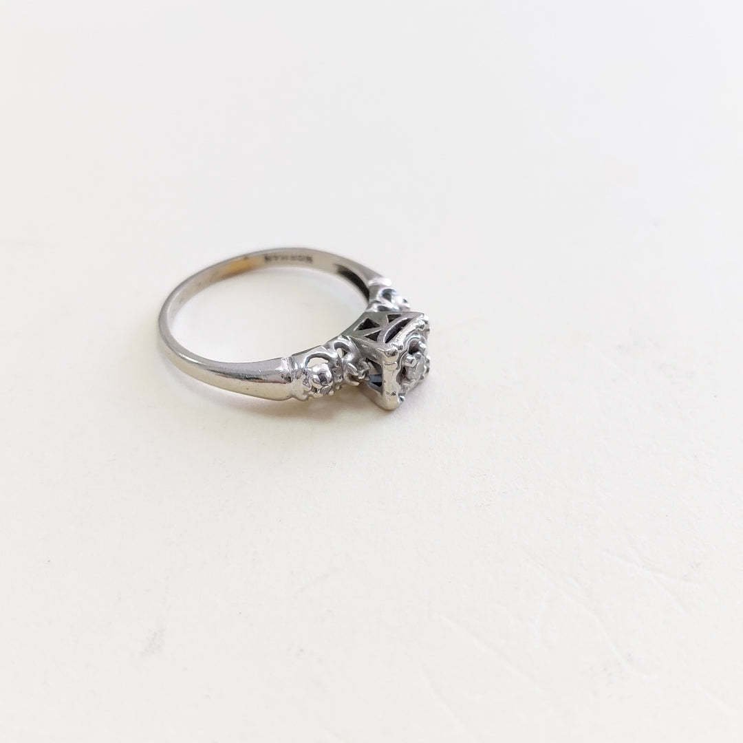 ANILLITO ORO BLANCO 14 K 2,00 GRMS (SEMINUEVO)