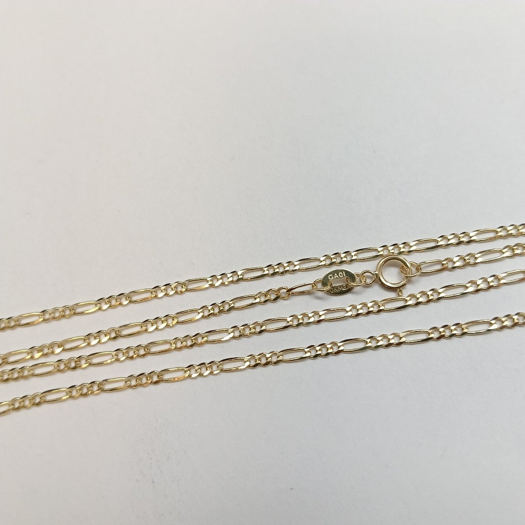 CADENAS TEJIDO 3X1 ORO 10K 55 CM 3.2 GR (NUEVO)