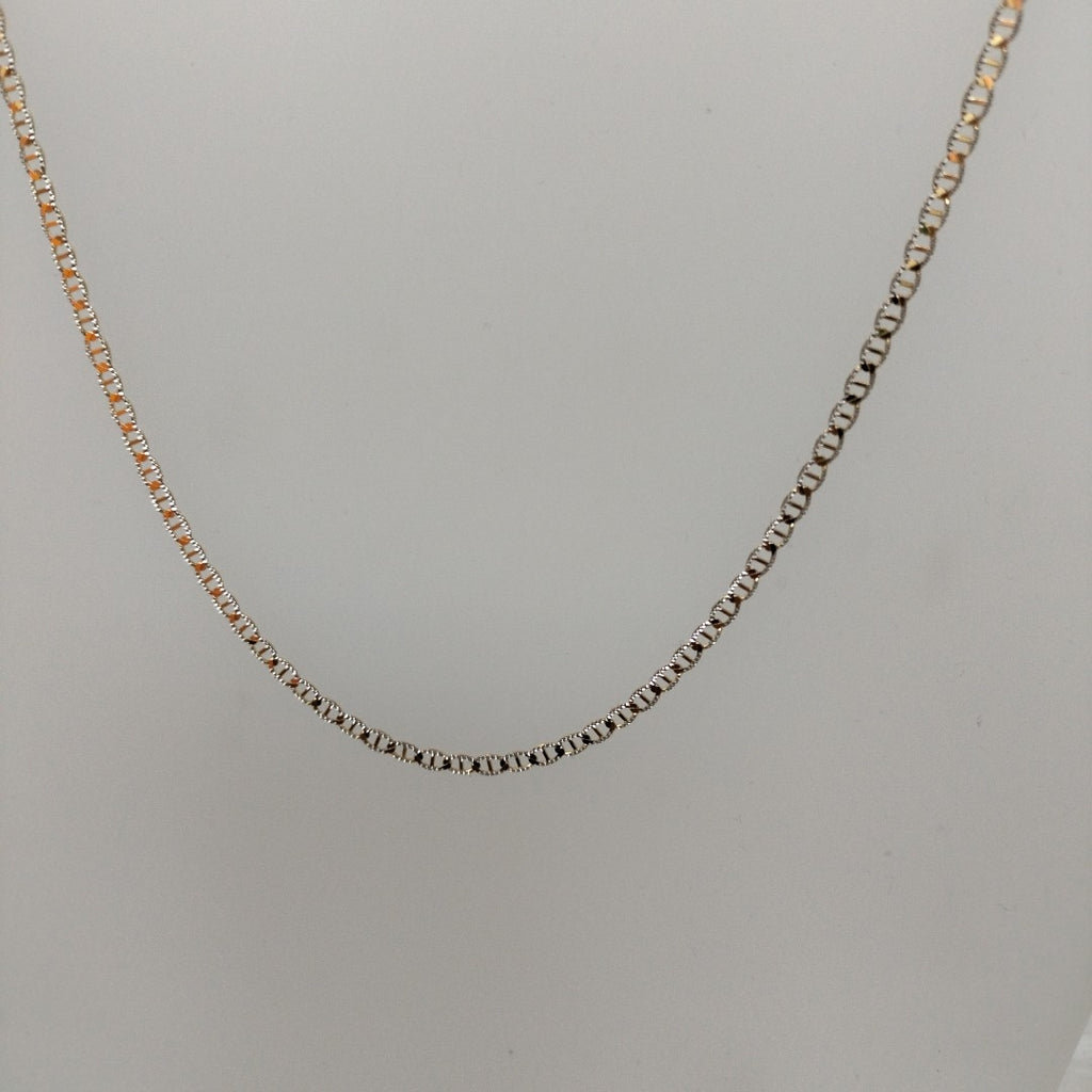 CADENAS TEJIDO GUCHI DIAMANTADO ORO 10K 55 CM 3.9 GR (NUEVO)