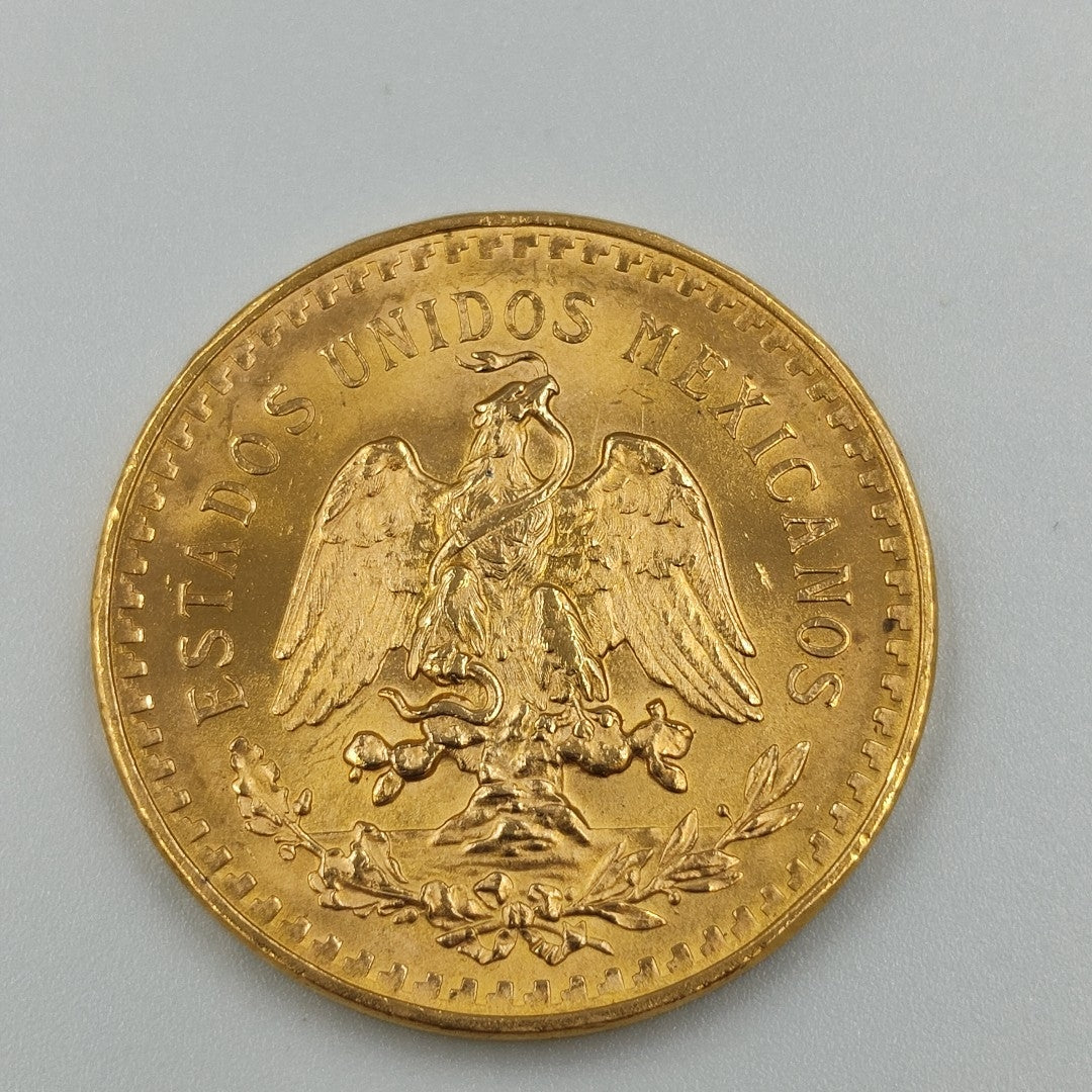 K1 41,60 GRMS 21 K IDENTIFICACIÓN MONEDA NOMINATIVA MONEDAS PESOS 50 PESOS (SEMINUEVO)