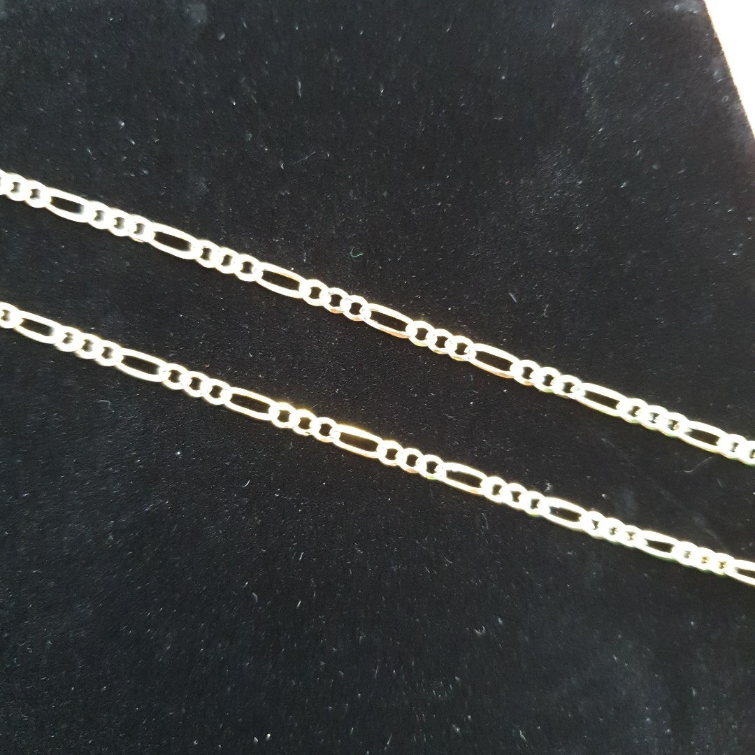 CADENAS TEJIDO 3X1 ORO 14K 55 CM 4.9 GR (NUEVO)