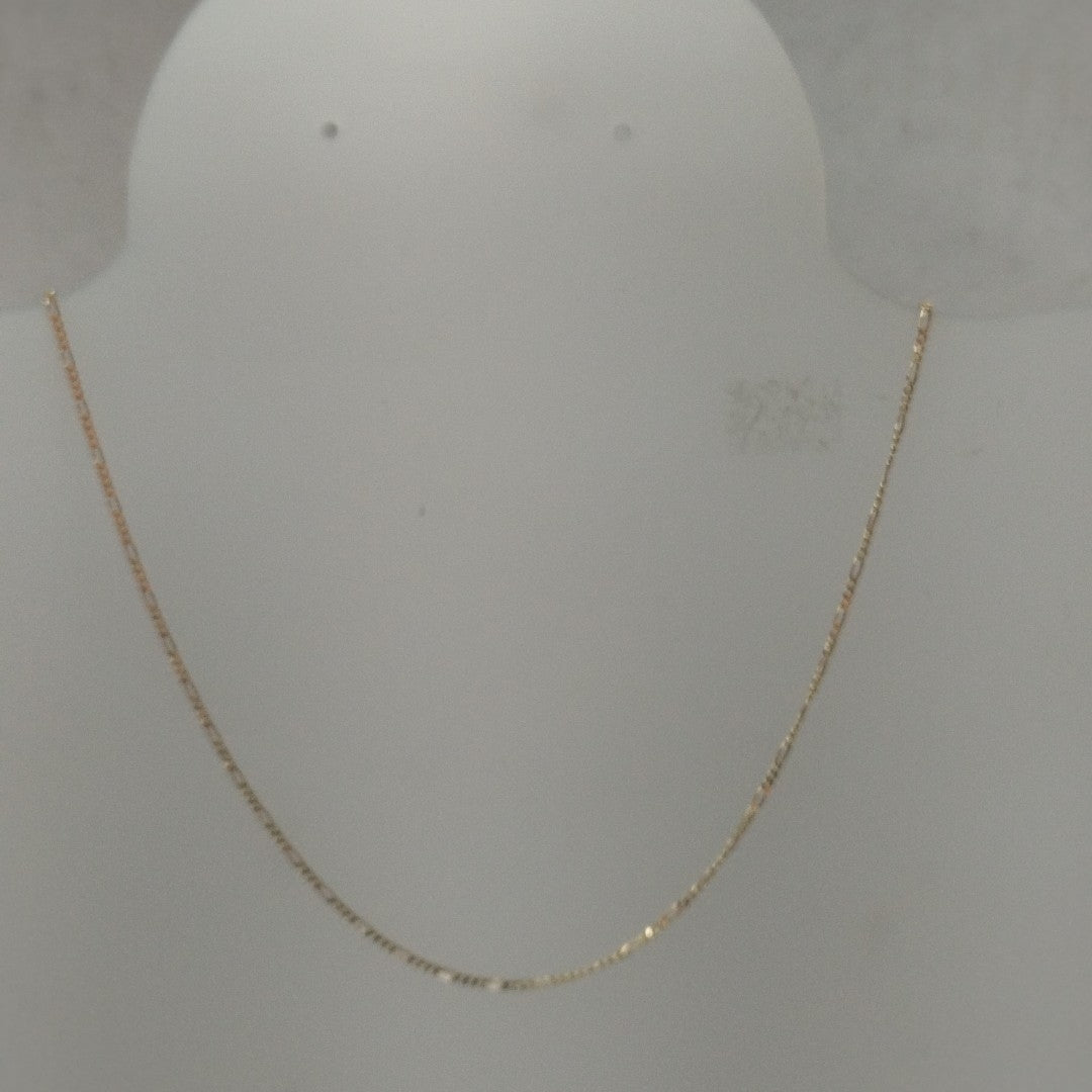 CADENAS TEJIDO 3X1 ORO 14K 55 CM 2.4 GR (NUEVO)