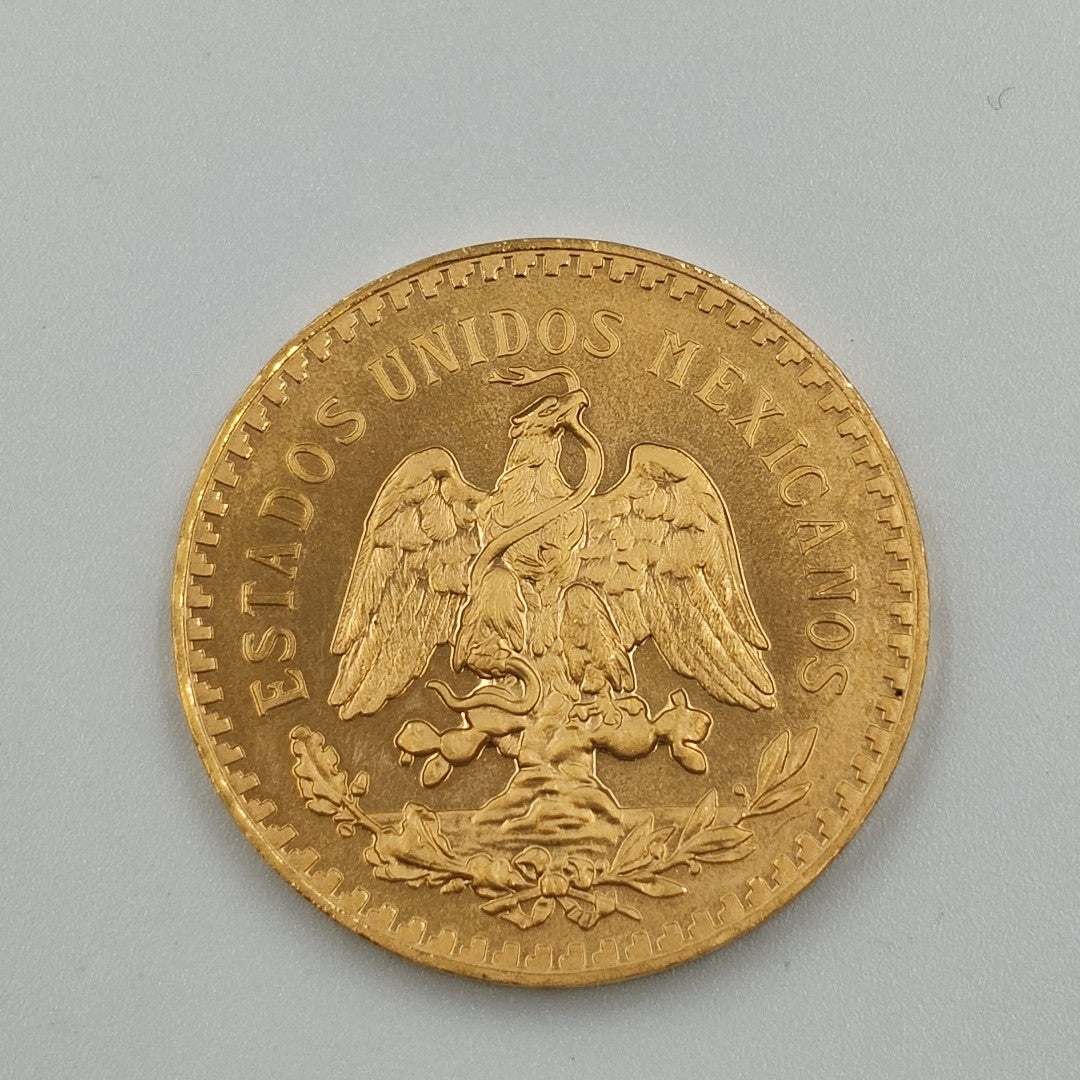 K1 41.6 GRMS 21 K IDENTIFICACIÓN MONEDA NOMINATIVA MONEDAS PESOS 50 PESO (SEMINUEVO)