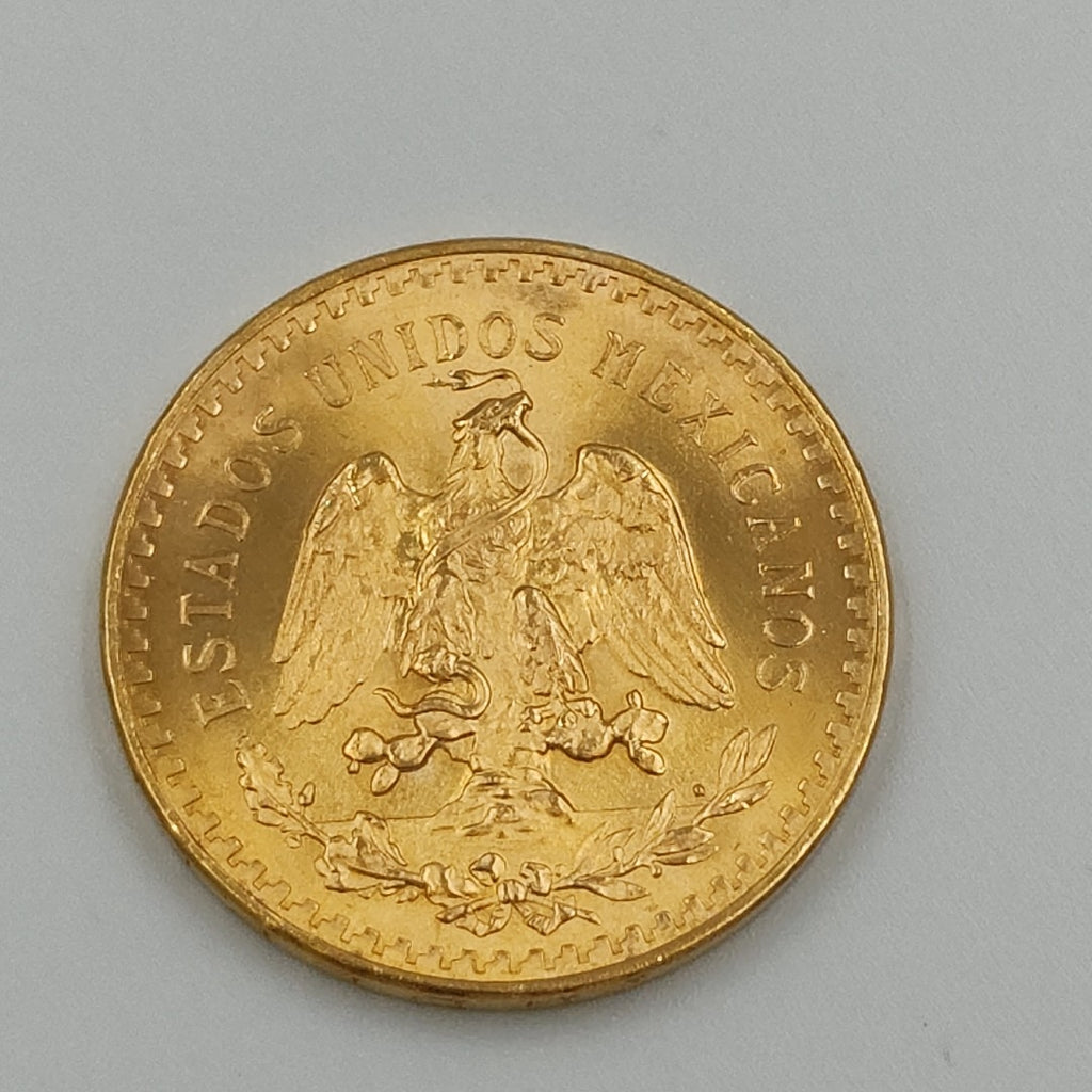 K1 41.6 GRMS 21 K IDENTIFICACIÓN MONEDA NOMINATIVA MONEDAS PESOS 50 PESO (SEMINUEVO)