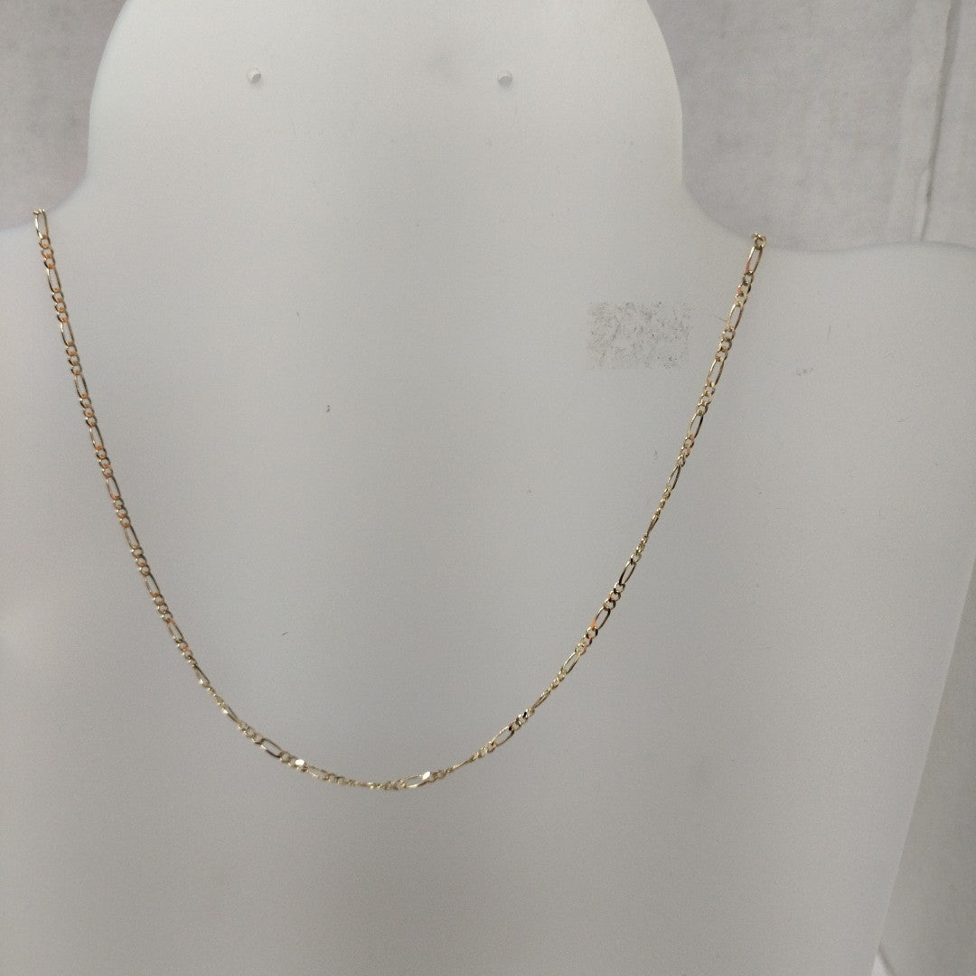 CADENAS TEJIDO 3X1 ORO 10K 55 CM 3.2 GR (NUEVO)