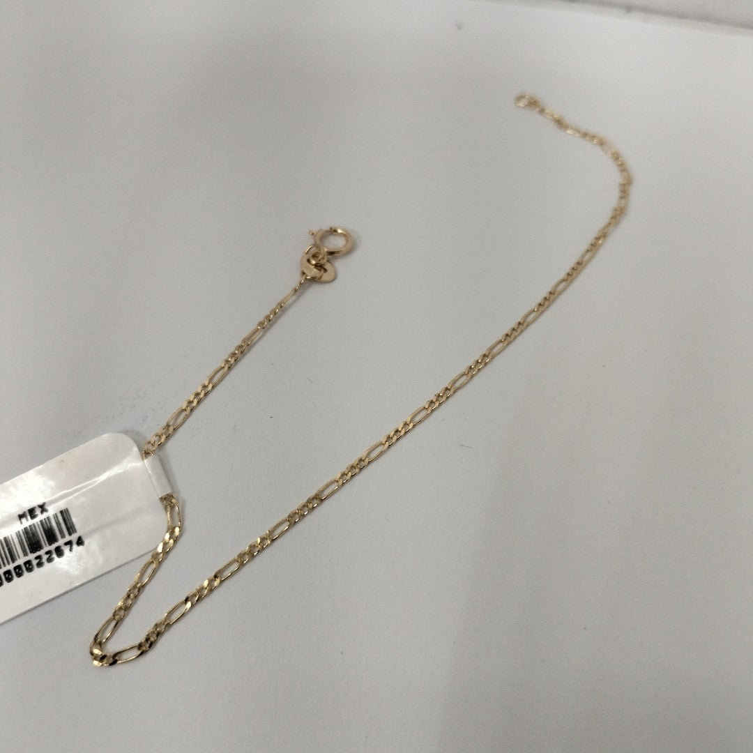 PULSERAS TEJIDO 3X1 ORO 14K 21 CM 1 GR (NUEVO)