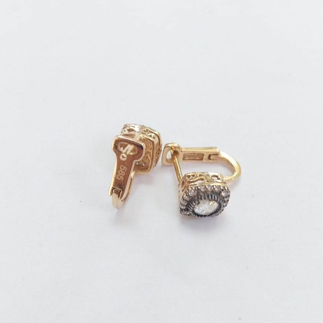 ARETES PAR ORO 14 K 3.8 GRMS (SEMINUEVO)