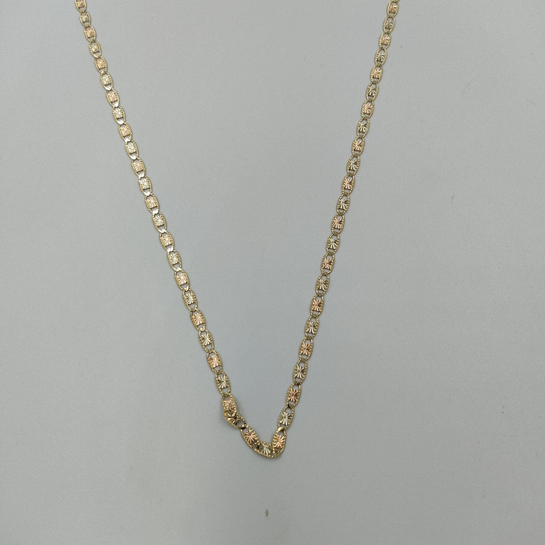 CADENAS TEJIDO GUCHI ORO 10K 55 CM 6.8 GR (NUEVO)