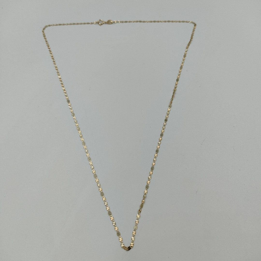 CADENAS TEJIDO GUCHI ORO 10K 55 CM 1.6 GR (NUEVO)