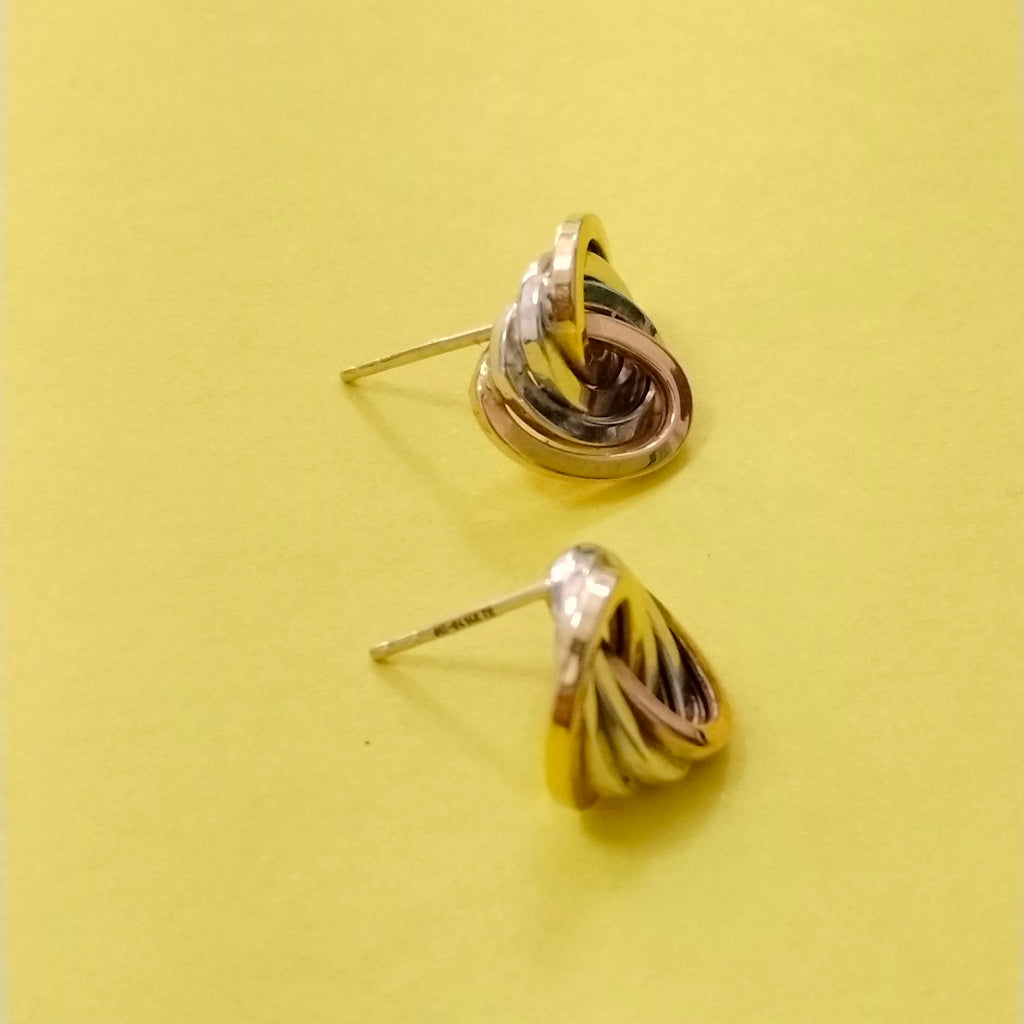 ARRACADAS PAR ORO 14 K 2,10 GRMS (SEMINUEVO)