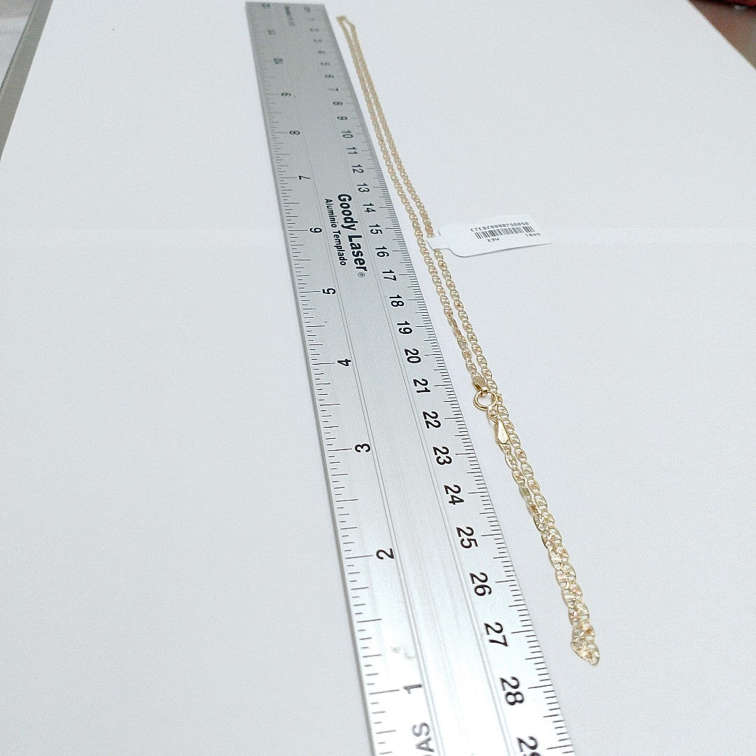 CADENAS TEJIDO GUCHI ORO 10K 55 CM 2.8 GR (NUEVO)