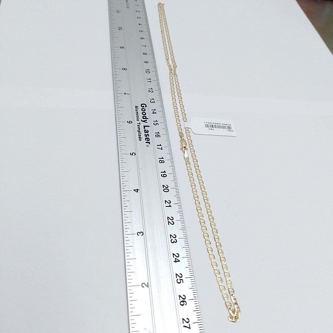 CADENAS TEJIDO GUCHI ORO 10K 55 CM 4.3 GR (NUEVO)