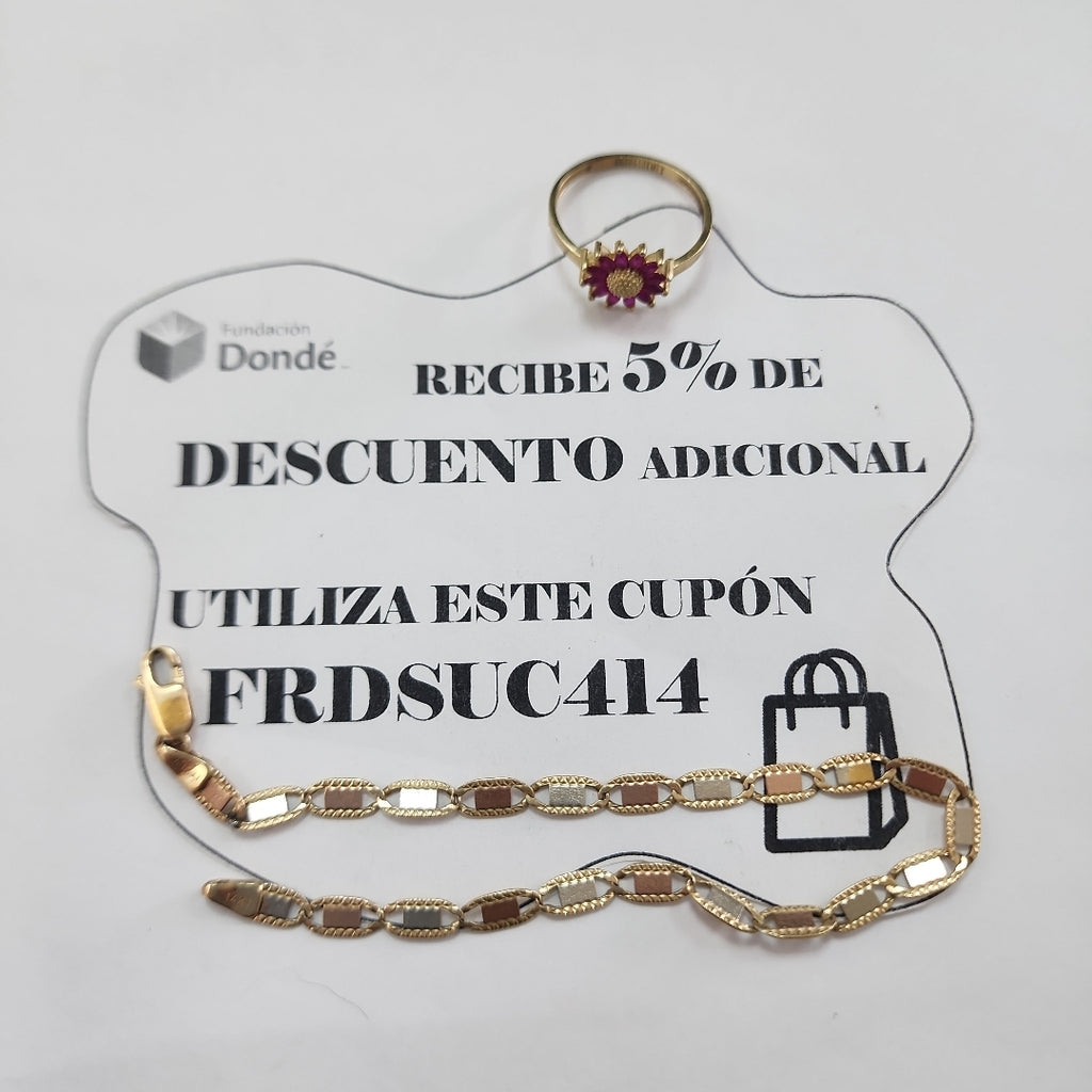 ANILLITO, PULSERA ORO 10 K 1.7 GRMS (SEMINUEVO)