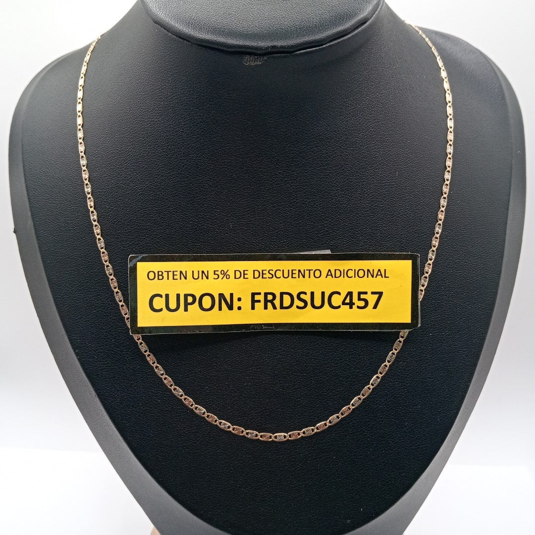 CADENA ORO COMBINADO 14 K 2 GRMS (SEMINUEVO)