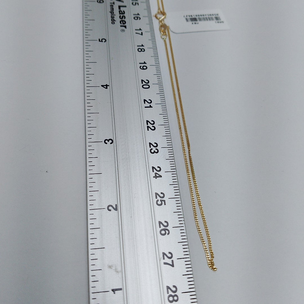 CADENAS TEJIDO BARBADA ORO 10K 55 CM 1.8 GR (NUEVO)