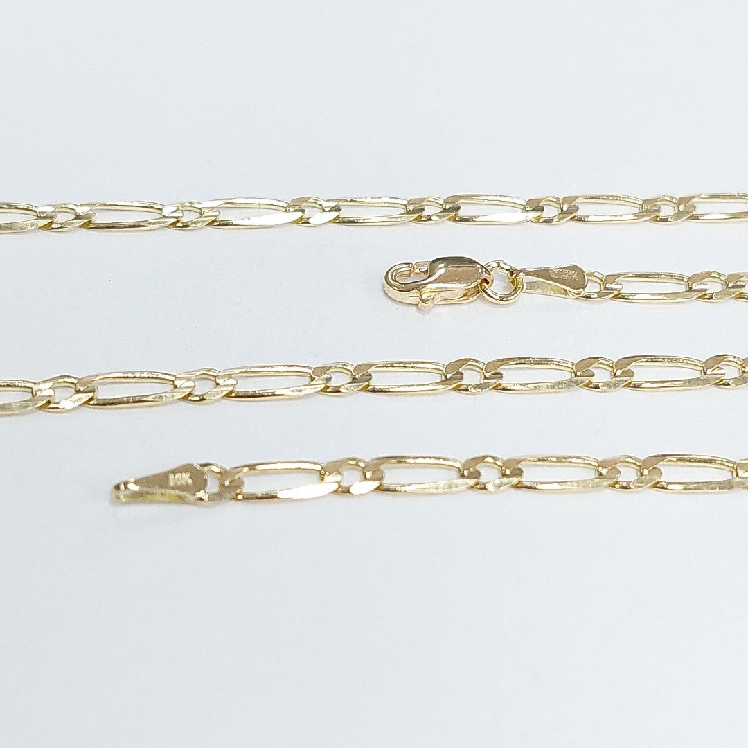 CADENAS 1X1 ORO 14K 55 CM 7.5 GR (NUEVO)