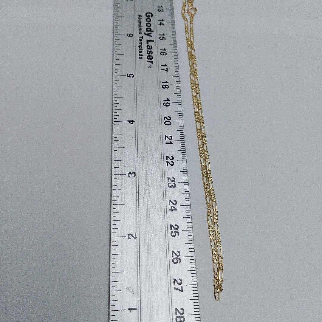 CADENAS TEJIDO 3X1 ORO 10K 55 CM 3.2 GR (NUEVO)