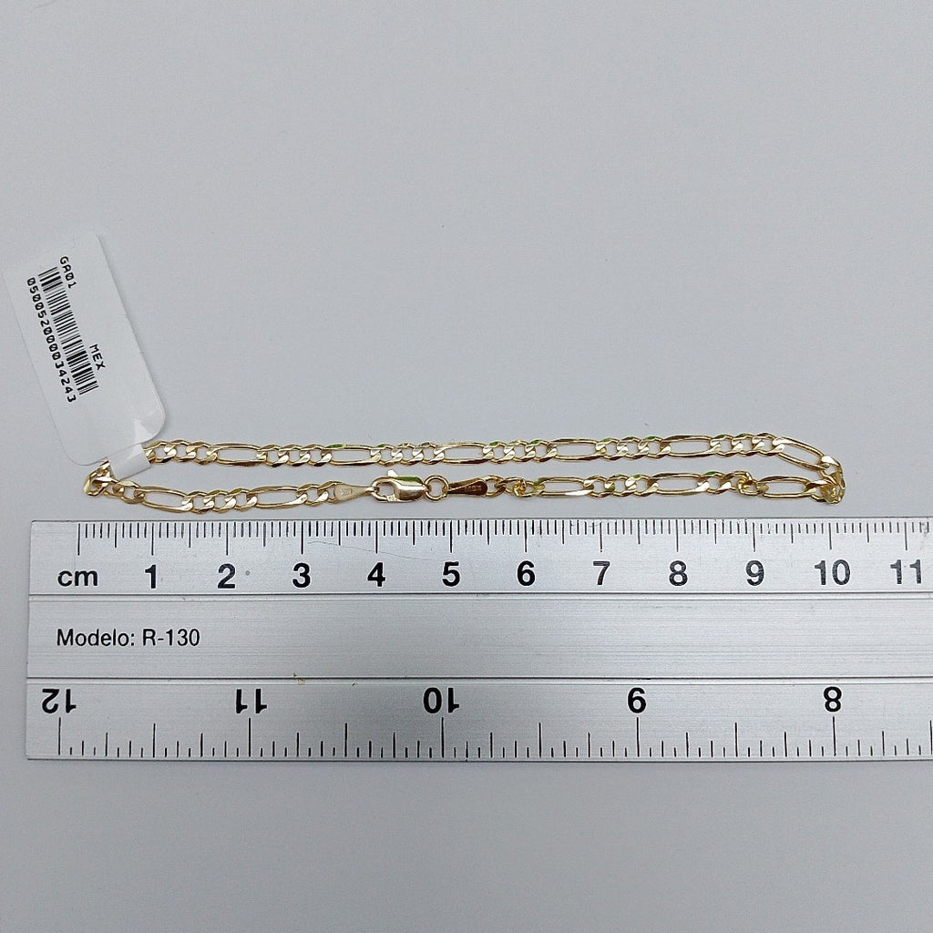 PULSERAS 3X1 ORO 14K 21 CM 3.3 GR (NUEVO)
