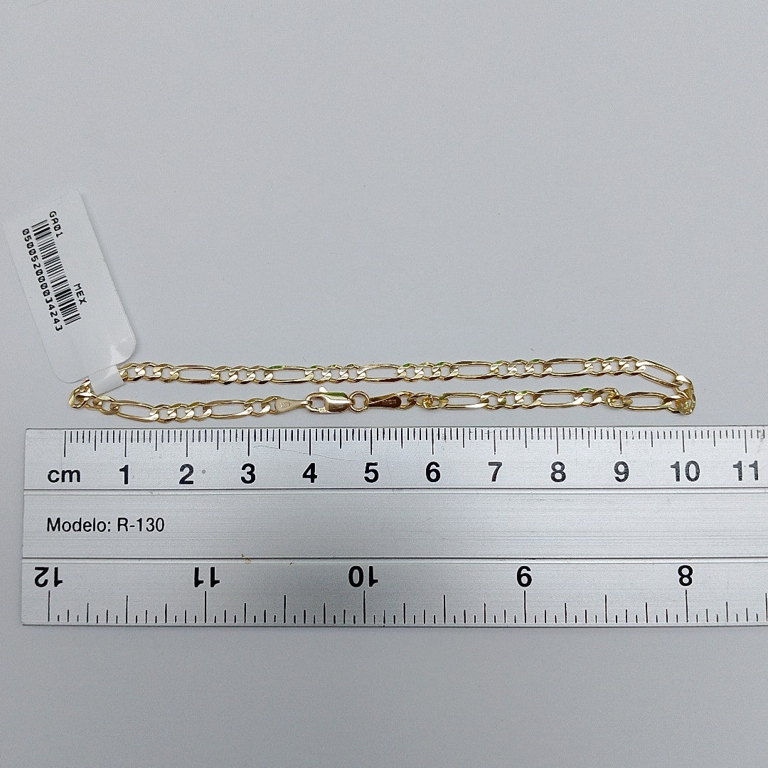 PULSERAS 3X1 ORO 14K 21 CM 3.3 GR (NUEVO)