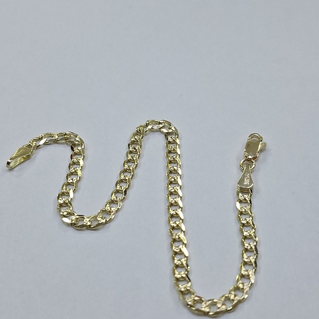 PULSERAS BARBADA ORO 14K 21 CM 5.3 GR (NUEVO)