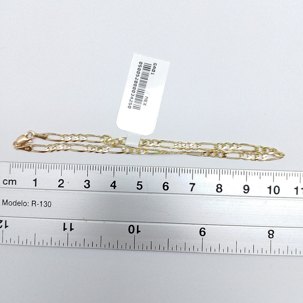 PULSERAS 3X1 ORO 14K 21 CM 3.4 GR (NUEVO)