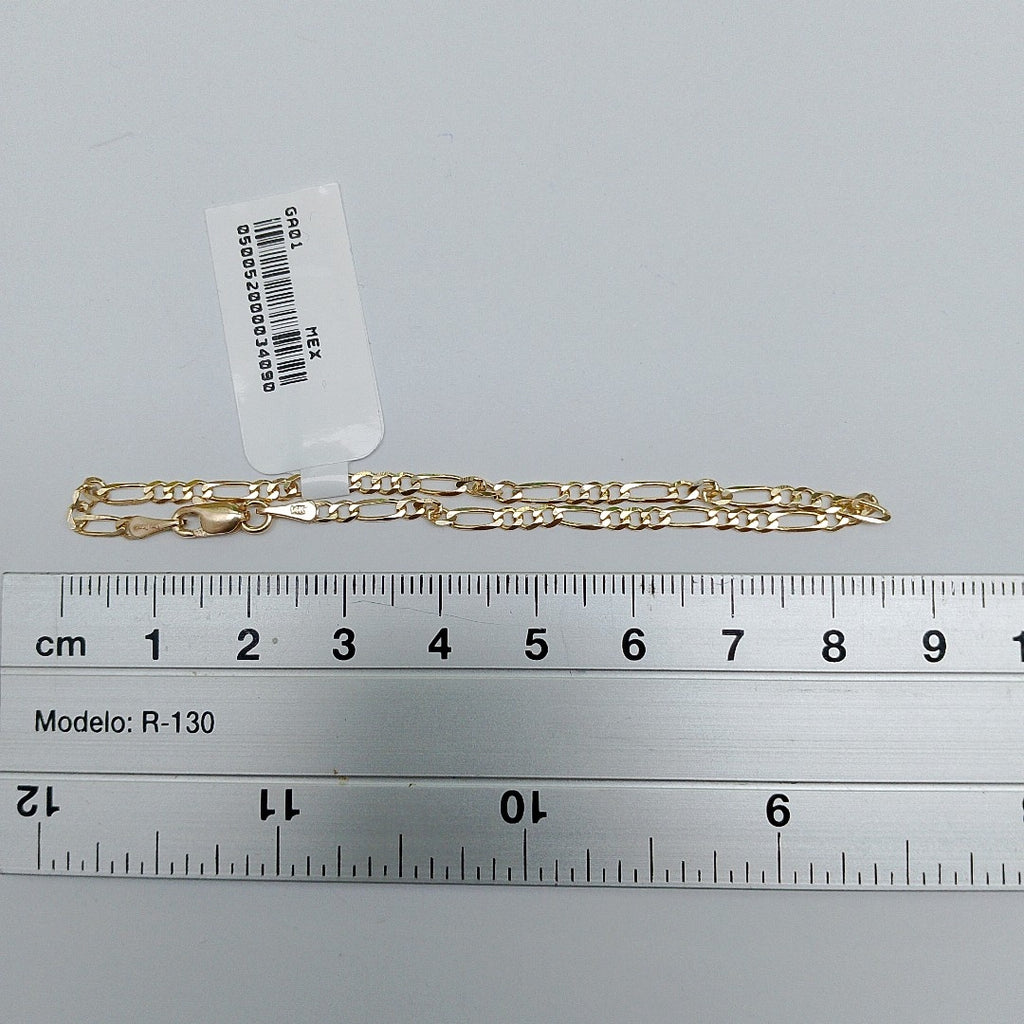 PULSERAS 3X1 ORO 14K 18 CM 1.8 GR (NUEVO)