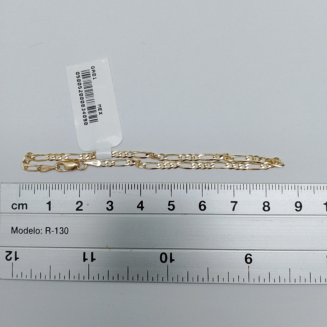 PULSERAS 3X1 ORO 14K 18 CM 1.8 GR (NUEVO)