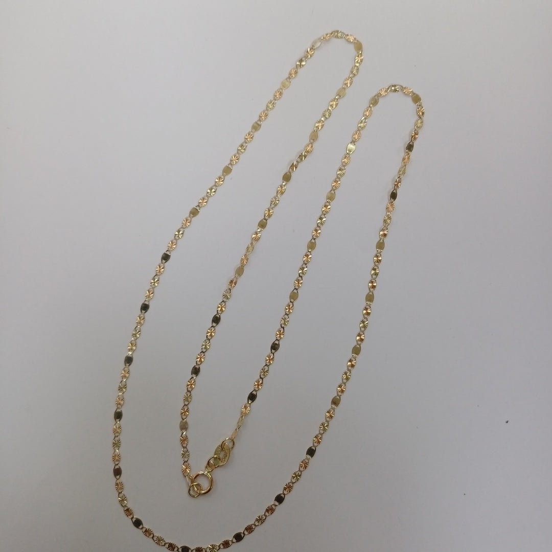 CADENAS TEJIDO GUCHI ORO 10K 55 CM 1.6 GR (NUEVO)