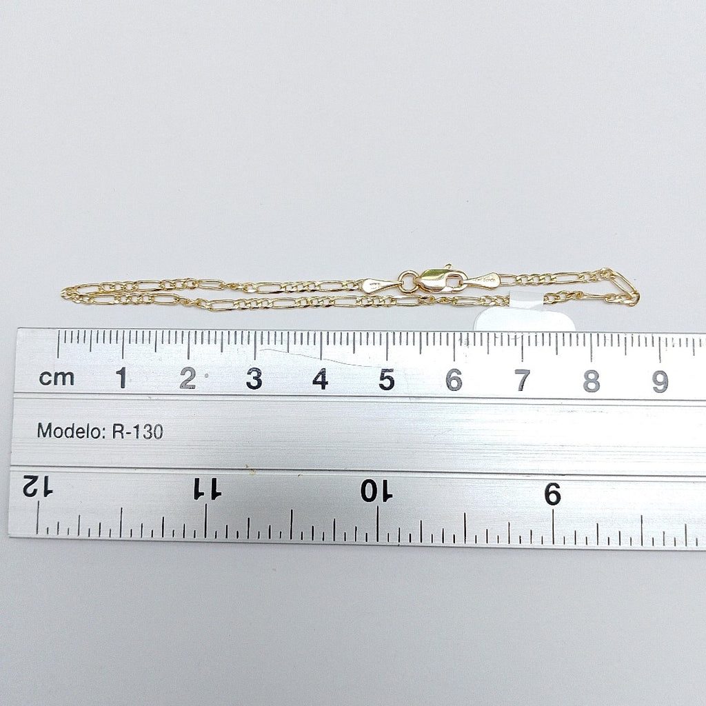 PULSERAS 3X1 ORO 14K 18 CM 1.5 GR (NUEVO)